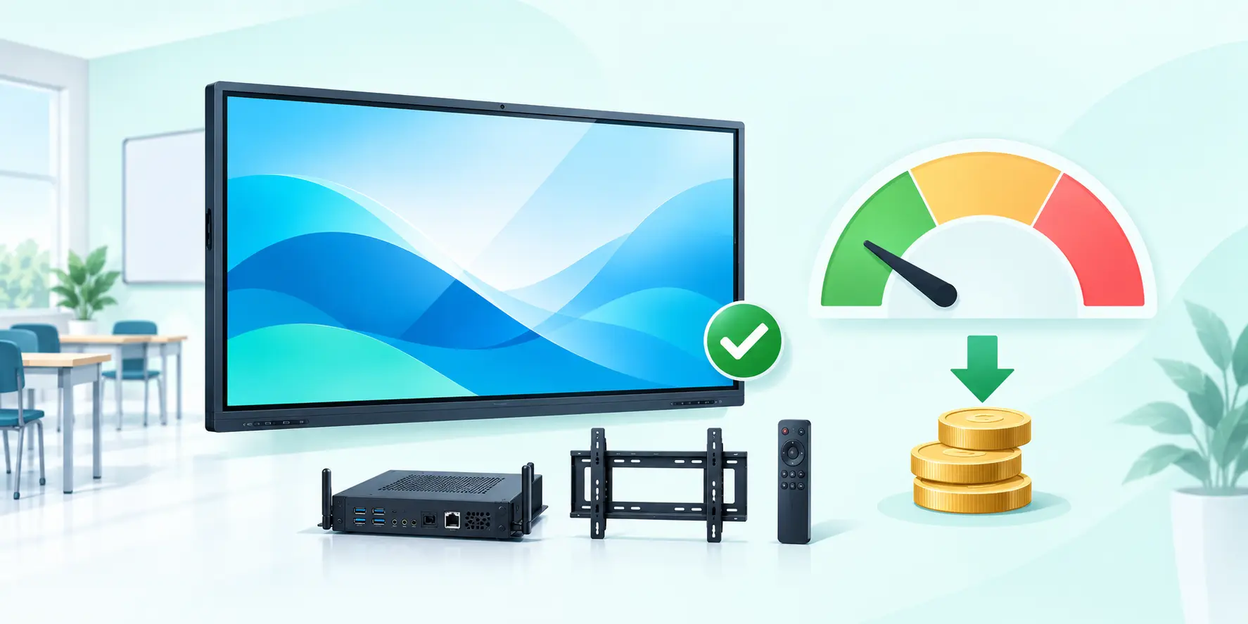 Budget-friendly interactive flat panel solution